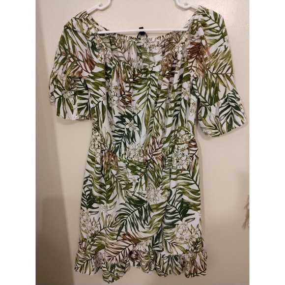 Women's. New Look, Tank top summer dress, Multi color, Mid-thigh Fauna print XL. - Picture 1 of 3